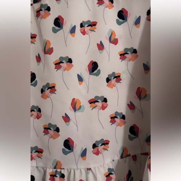 Peplum long sleeve blouse GUC Large Crosby by Mollie Burch ivory - Picture 7 of 8